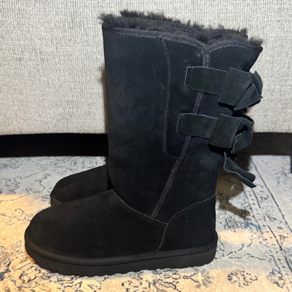 UGG Allegra Bow II Black - Picture 4 of 8